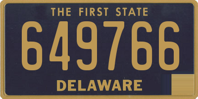DE license plate 649766