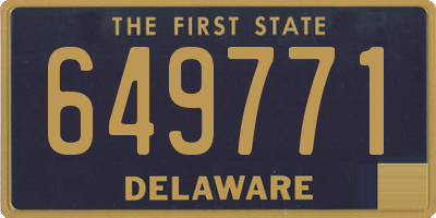 DE license plate 649771
