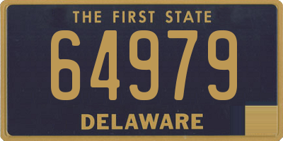 DE license plate 64979