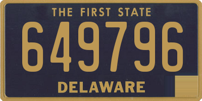 DE license plate 649796
