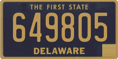 DE license plate 649805