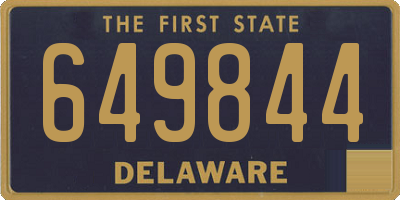 DE license plate 649844