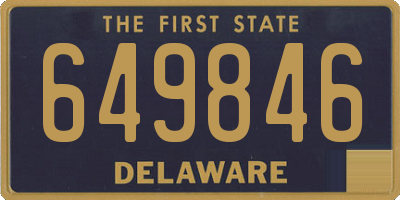 DE license plate 649846