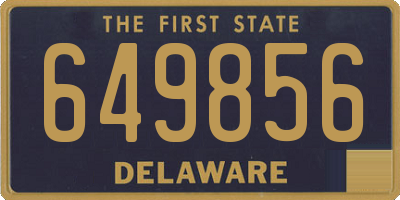 DE license plate 649856