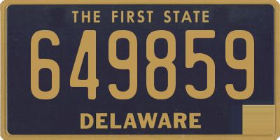 DE license plate 649859