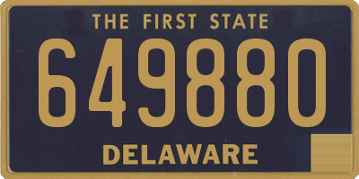 DE license plate 649880
