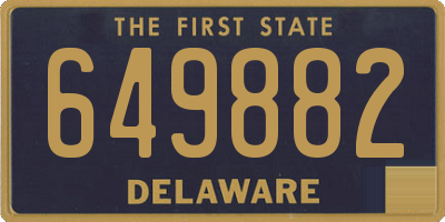 DE license plate 649882