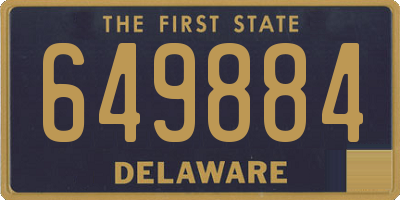 DE license plate 649884