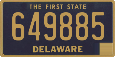 DE license plate 649885