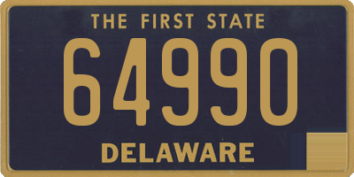 DE license plate 64990