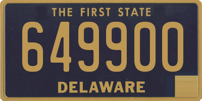DE license plate 649900