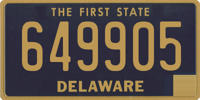 DE license plate 649905