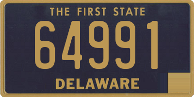 DE license plate 64991