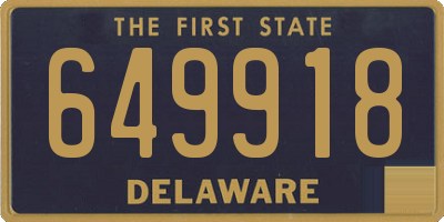 DE license plate 649918