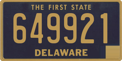 DE license plate 649921