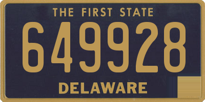 DE license plate 649928