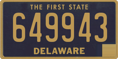 DE license plate 649943