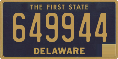 DE license plate 649944