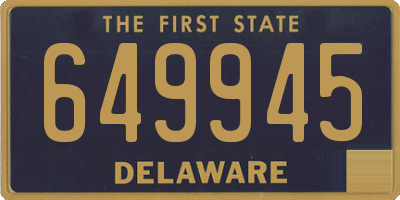 DE license plate 649945