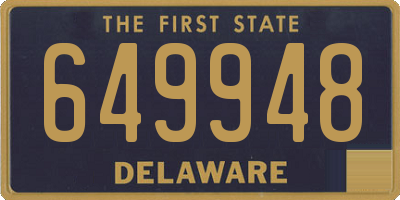 DE license plate 649948