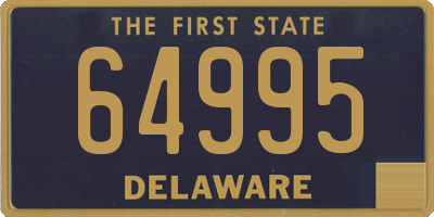 DE license plate 64995