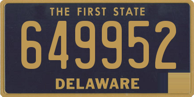 DE license plate 649952