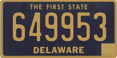 DE license plate 649953