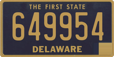 DE license plate 649954