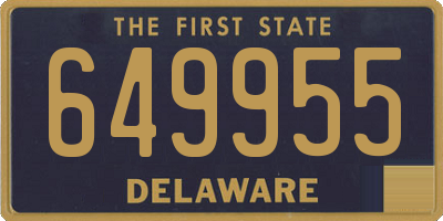 DE license plate 649955