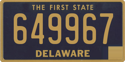 DE license plate 649967