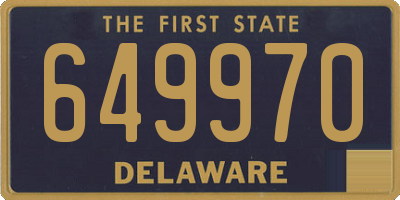 DE license plate 649970