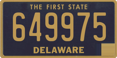 DE license plate 649975