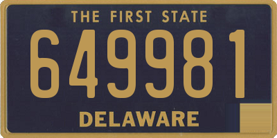 DE license plate 649981