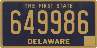 DE license plate 649986