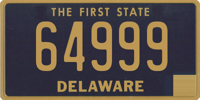 DE license plate 64999