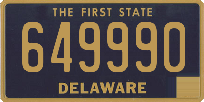 DE license plate 649990