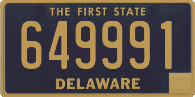 DE license plate 649991
