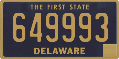 DE license plate 649993