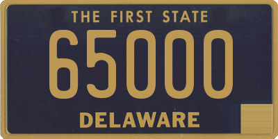 DE license plate 65000