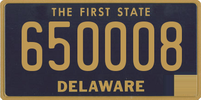 DE license plate 650008