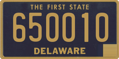 DE license plate 650010