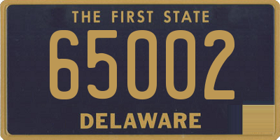 DE license plate 65002