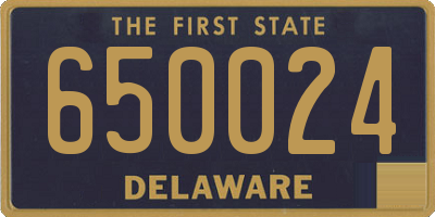 DE license plate 650024