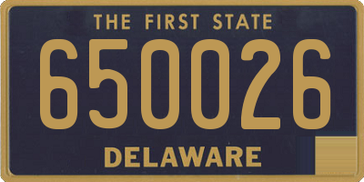 DE license plate 650026