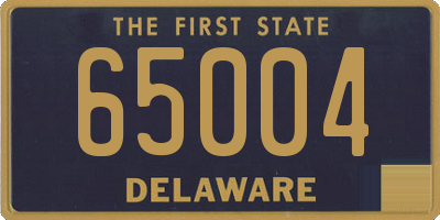 DE license plate 65004