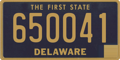 DE license plate 650041