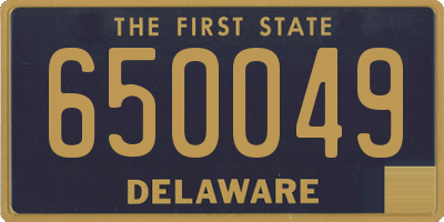 DE license plate 650049