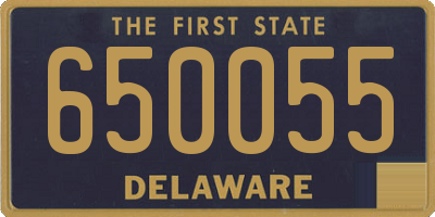 DE license plate 650055