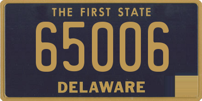 DE license plate 65006