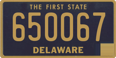 DE license plate 650067